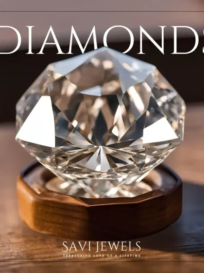 This image of a brilliant diamond represents our belief in beauty without compromise. We use lab-grown diamonds to offer the same stunning sparkle as natural stones but with a commitment to sustainability, turning your design dreams into a beautiful reality.