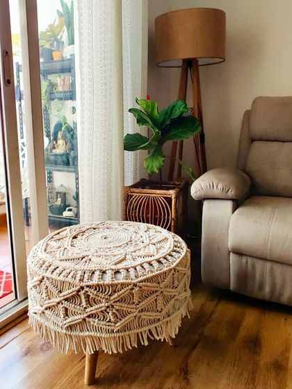 Shikha Agarwal - Custom Macrame & Crochet Home Decor Cozy Textiles: Rugs, Stools & Cushions photo 20