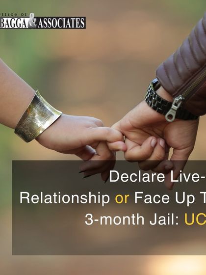 The Uniform Civil Code (UCC) bill in Uttarakhand has introduced new rules for live-in relationships, mandating their registration. This graphic explains the new requirement and the potential penalties, including jail time or a fine, for failing to comply.