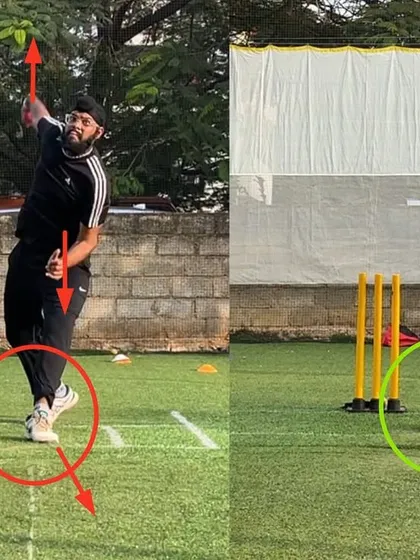 This leg-spinner had a lack of body coordination and usage. We worked on creating a stronger load and better body usage, which has improved his revolutions and trajectory.