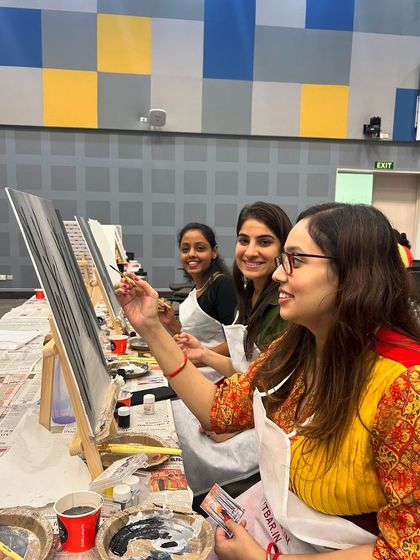 Paint Bar - Corporate Events & Team Building Classic Office Sip & Paint photo 43