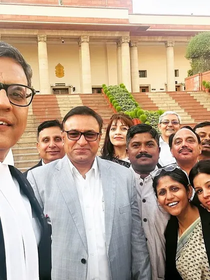 A selfie with my fellow SCBA Executive Committee members outside the Supreme Court. We worked frequently and made some monumental decisions, especially during the pandemic.
