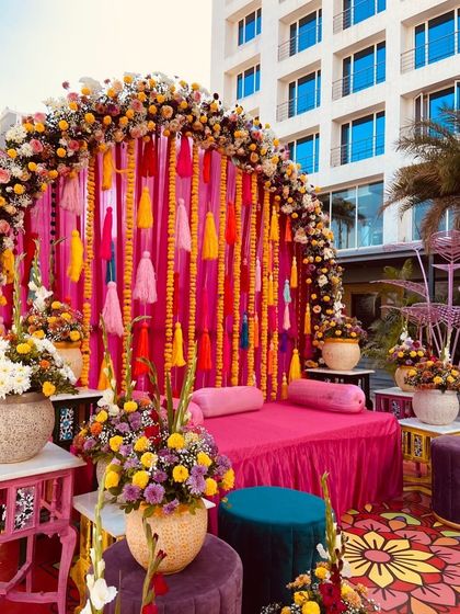 Nirvana Event and Decor - Social & Private Event Decoration Vibrant Haldi & Mehendi Setups photo 5