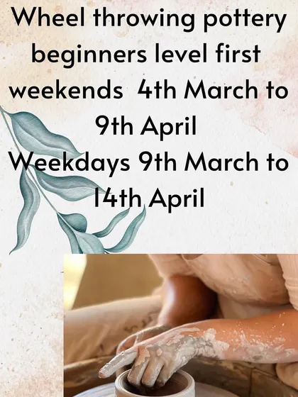 My wheel throwing beginners course for March and April is open for registration. I have both weekend and weekday batches.