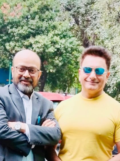 Posing with a friend and colleague outside the Delhi High Court. Our profession can be demanding, so these moments of friendship are essential.
