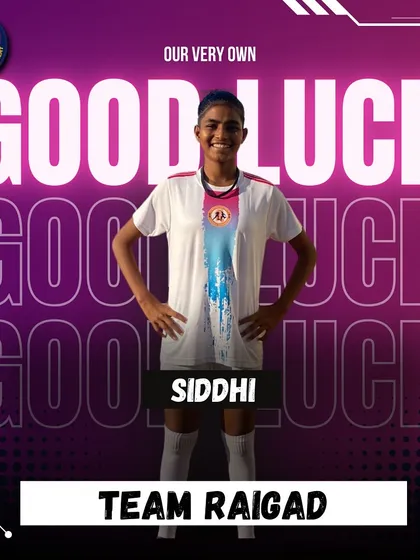 Our very own Siddhi, selected for the Raigad district team for the U17 inter-district tournament. We wish her the best of luck.