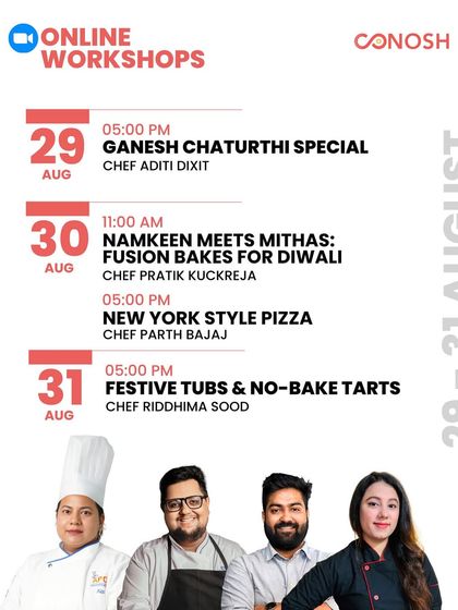 Conosh - Online Culinary Workshops Our Workshop Experience photo 4