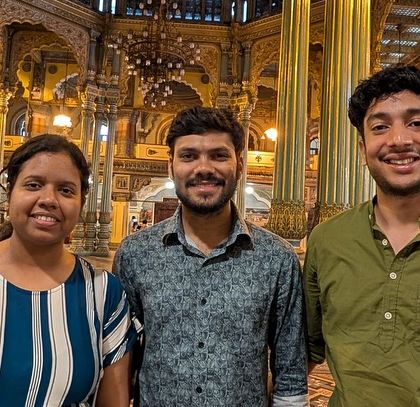 Inside the magnificent Mysore Palace, marveling at the intricate architecture and opulent chandeliers. A truly royal experience.