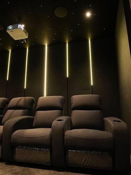 3i Smart Home - Custom Home Theater Design & Installation Modern & Sleek Theaters photo 10