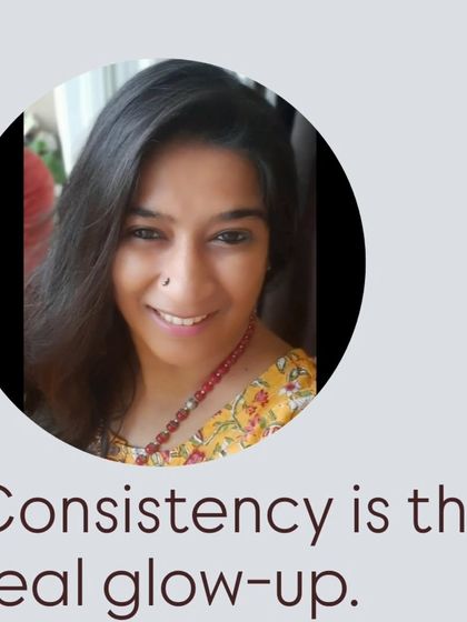 I truly believe that consistency is the real glow-up. It's about showing up for yourself every day, in small, quiet ways.