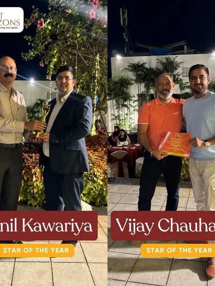 Celebrating the best of the best at our annual awards. Sunil Kawariya and Vijay Chauhan A are honored with the prestigious Star of the Year award for their exceptional performance and leadership.