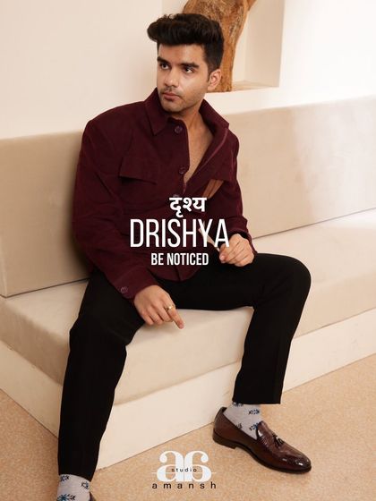 Our maroon shacket is designed for the man who values both style and comfort. This look is perfect for a casual dinner, a social gathering, or anywhere you want to look sharp.