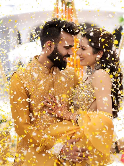 The pure, unadulterated joy of a Haldi ceremony. We thrive on capturing the vibrant colors, laughter, and playful chaos of pre-wedding festivities, ensuring these memories are as bright and happy as the day itself.