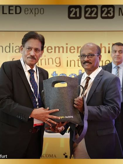 Another moment from our felicitation ceremony, celebrating the leaders who grace our event with their presence.