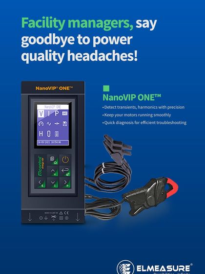 For facility managers, the NanoVIP ONE is the key to eliminating power quality headaches. This portable analyzer is designed for quick and precise detection of transients and harmonics, ensuring your critical motors and machinery run smoothly.