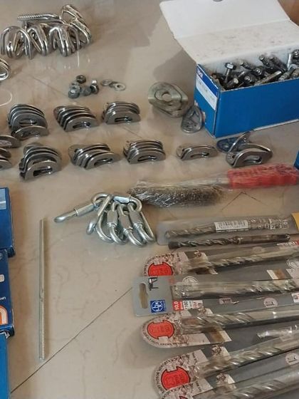 A pot of gold from the past. We received a donation of bolts and hangers from the original "Bolts for Bangalore" project of 2006, a legacy we are grateful to continue.