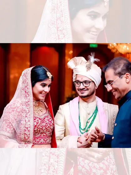A heartwarming moment as a father blesses the new couple during the wedding ceremony. These are the precious family interactions I always look for.