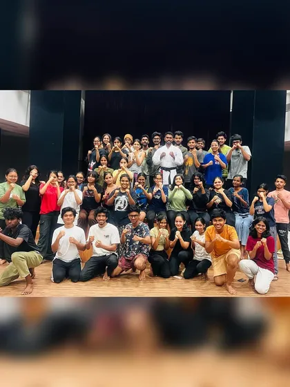 A successful self-defense workshop comes with a great sense of accomplishment. This is our group of newly empowered participants at the National Institute of Fashion Technology (NIFT) after completing their training program with us.