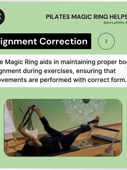 Maintaining proper body alignment is crucial, and the Magic Ring helps with that. It ensures that movements are performed with correct form, maximizing the benefits of each exercise.