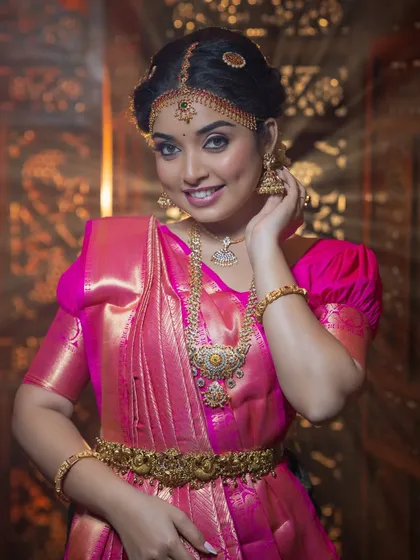 The model's happy smile shows how comfortable and beautiful airbrush makeup can feel.