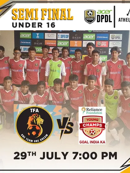 Our U16 team preparing to face the Reliance Foundation Young Champs in the DPDL Super Cup semi-finals. A battle of top academies.