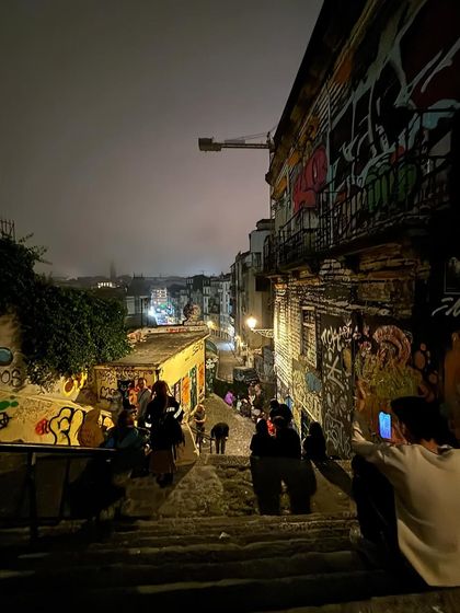 Exploring the streets of Porto, Portugal. The city has some of the most open and wild people I've ever met, and I loved soaking in the atmosphere before my gig.