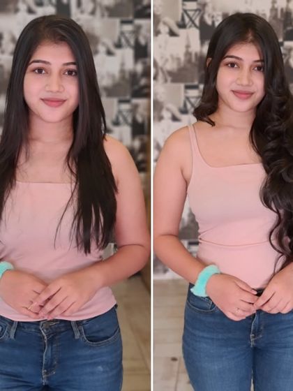 From straight to wavy, this client wanted a fuller, more textured look. The extensions deliver just that, with soft, natural-looking waves.