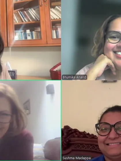 All smiles in the memoir workshop, but it's hard-won after a lot of processing. This workshop is definitely not for the faint-hearted.