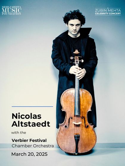 A portrait of the electrifying cellist and conductor Nicolas Altstaedt, who brought his visionary artistry to our stage with the Verbier Festival Chamber Orchestra for one night only.