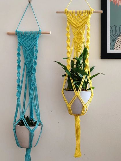 Shikha Agarwal - Custom Macrame & Crochet Home Decor Colorful Plant Hangers photo 25