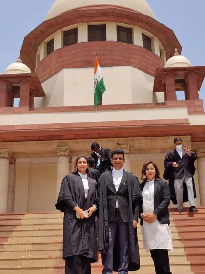 My team and I at the Supreme Court. We believe that the strength of each member contributes to the team's success, ensuring comprehensive representation for our clients.