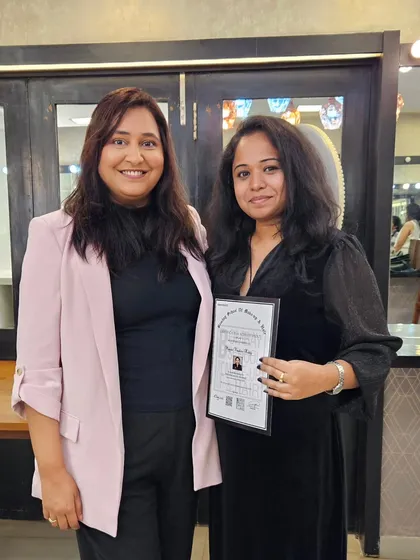 Another one of my graduates, ready to start her professional journey. I make sure every student gets personal attention.