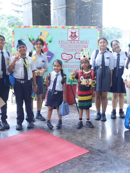 A group of participants and winners from various schools at our inter-school literary event, fostering a spirit of healthy competition.