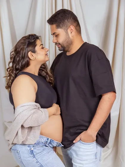 A look of love and shared secrets. These are the moments that tell the story of your journey to parenthood.