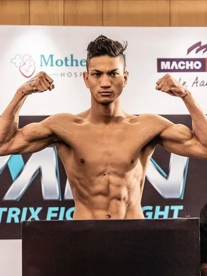 Rahul Thapa, ready to bring war to the cage.