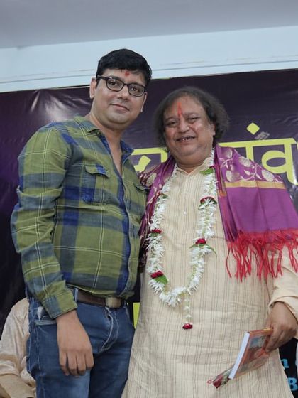 Pt. Jai Kishan Maharaj at the Banaras workshop, sharing his invaluable experience with the participants.