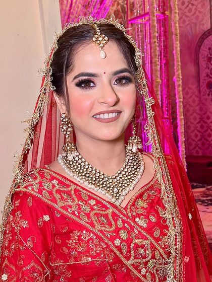 The final look for my bride Aanchal. She looks confident, happy, and absolutely radiant, ready to start her new journey.