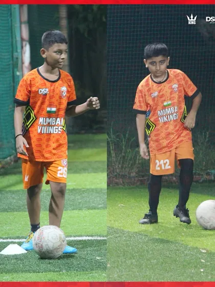 Young players working on their ball control. Thursday training is always high energy.