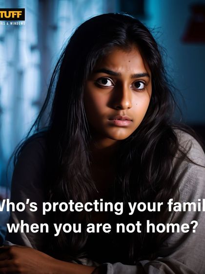 The question of who protects your family is one we take seriously. This visual serves as a powerful reminder of the importance of having a reliable security system in place to guard your home.