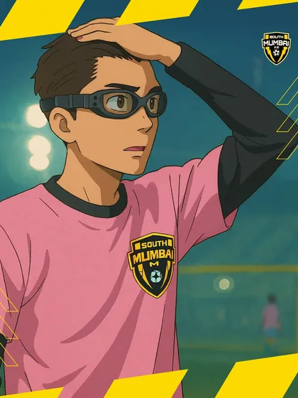 The anime version of our player, capturing the dream-like quality of football under the lights.