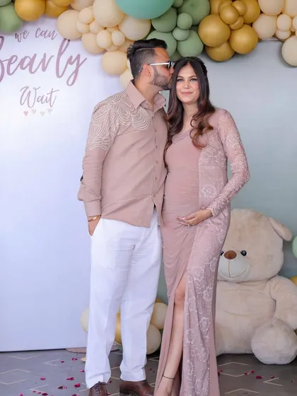 A sweet moment captured between the parents-to-be. My goal is to create beautiful backdrops that serve as the perfect setting for these cherished memories.