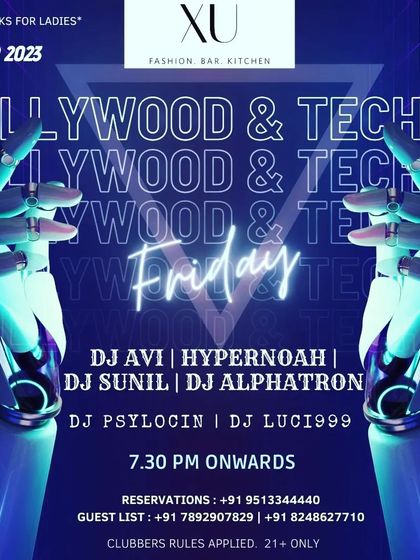 Fusing two of my favorite genres. This flyer is for a unique Bollywood and Techno night, where I blend desi beats with electronic vibes.