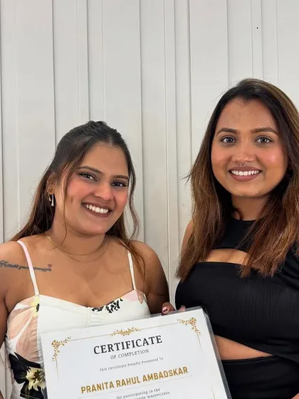 The best moment. Handing over the certificate of completion is a proud milestone for both me and my students. This represents the new skills, hard work, and the start of a professional journey in hairstyling.
