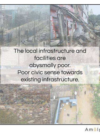 Poorly maintained and designed local infrastructure is a primary cause of system failure during heavy rains. My approach involves not just creating new systems but also proposing robust, low-maintenance designs that can withstand the pressures of a dense urban environment.
