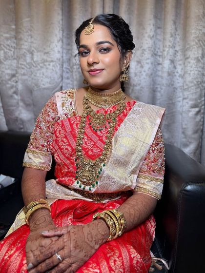 Sneha Kiran - Bridal & Event Makeup Artistry Traditional South Indian Muhurtham Brides photo 54