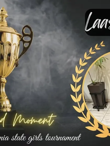 We are incredibly proud of our students' achievements on the global stage. Here is our student Laasya after her victory at the California state girls' tournament.