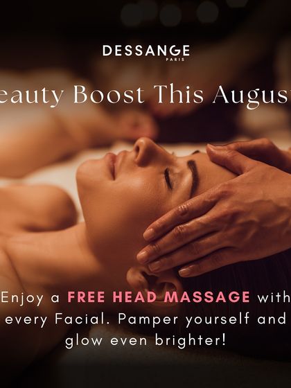 Get a Beauty Boost this August. Enjoy a complimentary head massage with every facial treatment as our special offer to help you pamper yourself and glow even brighter.