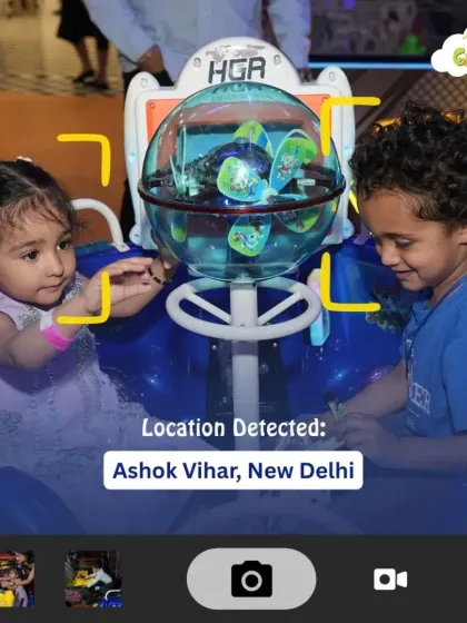 This interactive ride in our toddler zone is perfect for playdates, allowing two little friends to play and explore together in a safe and stimulating environment.