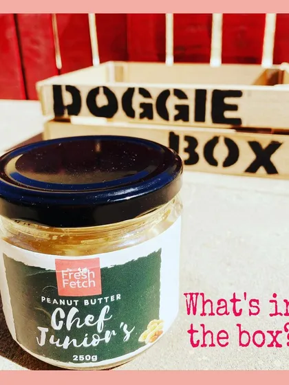 Of course, we had to include a jar of Chef Junior's favorite peanut butter. It's 100% natural and a guaranteed hit with any doggo.