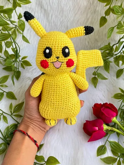 Pika-chuuu! I had so much fun making this bright and cheerful Pikachu doll for a little Pokémon fan. Capturing the iconic details like his rosy cheeks and lightning bolt tail was a fun challenge.